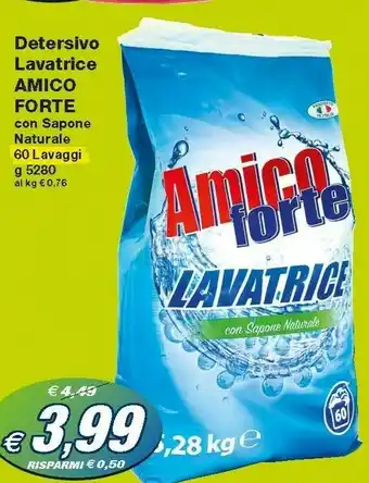 Prix Quality Amico Forte Detersivo Lavatrice offerta