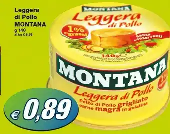 Prix Quality Montana Leggera Di Pollo 140 G(ml) offerta