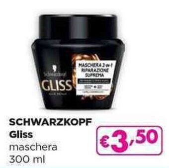 Acqua & Sapone SCHWARZKOPF Gliss maschera 300 ml offerta