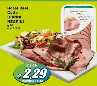 Prix Quality Gianni negrini Roast Beef Cotto offerta