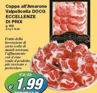Prix Quality Eccellenze Di Prix Coppa All'amarone Valpolicella Docg offerta