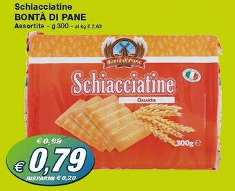 Prix Quality Bontà di pane Schiacciatine Alle Olive 300 G(ml) offerta