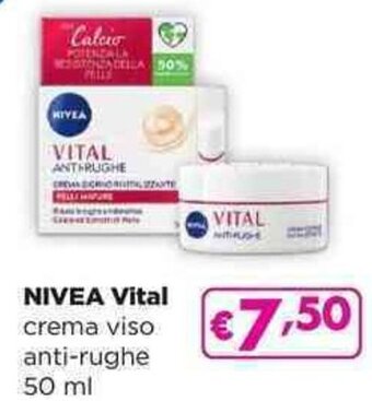 Acqua & Sapone NIVEA Vital crema viso anti-rughe 50 ml offerta