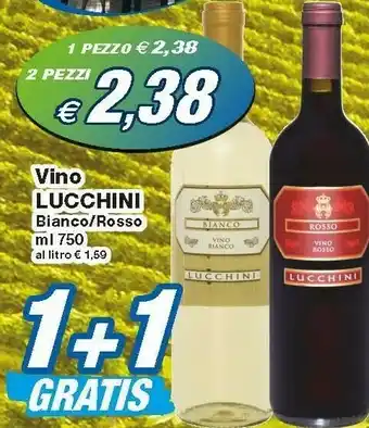 Prix Quality Lucchini Vino Bianco / Rosso offerta