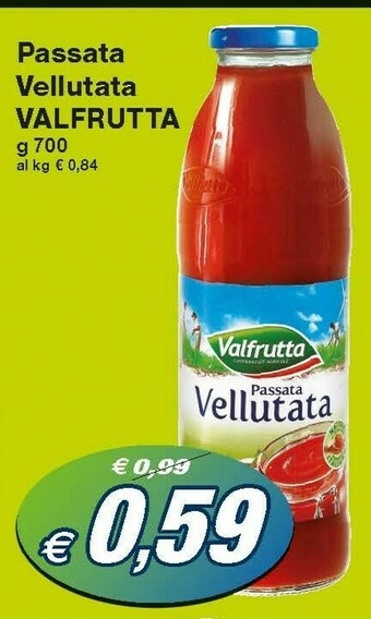 Prix Quality Valfrutta Passata Vellutata 700 G(ml) offerta