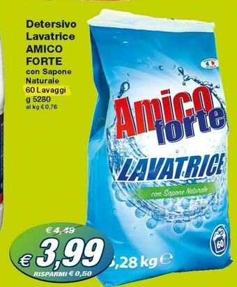 Prix Quality Amico Forte Detersivo Lavatrice offerta