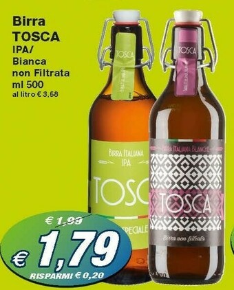 Prix Quality Tosca - Birra Italiana Blanche 500 G(ml) offerta