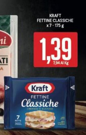 Supermercati Piccolo KRAFT FETTINE CLASSICHE x7-175 g offerta