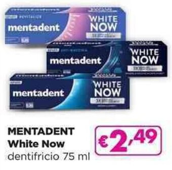 Acqua & Sapone MENTADENT White Now dentifricio 75 ml offerta