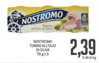 Supermercati Piccolo NOSTROMO TONNO ALL'OLIO DI OLIVA 70 g x 3 offerta