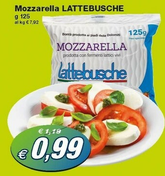 Prix Quality Lattebusche Mozzarella offerta