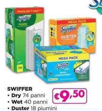 Acqua & Sapone SWIFFER Dry 74 panni offerta