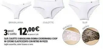 Coop Coop Slip, Culotte O Brasiliana Donna Coordinabili offerta