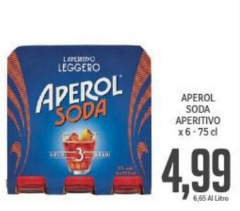 APEROL SODA APERITIVO x 6-75 cl