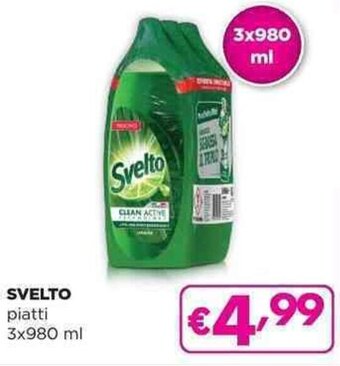 Acqua & Sapone SVELTO piatti 3x980 ml offerta