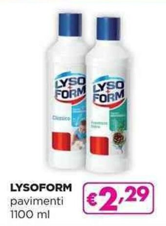 Acqua & Sapone LYSOFORM pavimenti 1100 ml offerta