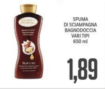 Supermercati Piccolo SPUMA DI SCIAMPAGNA BAGNODOCCIA VARI TIPI 650 ml offerta