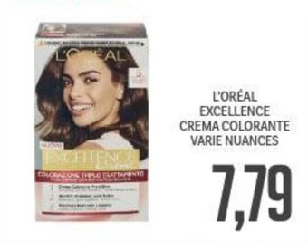 Supermercati Piccolo L'ORÉAL EXCELLENCE CREMA COLORANTE VARIE NUANCES offerta