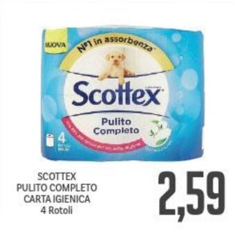 SCOTTEX PULITO COMPLETO CARTA IGIENICA 4 Rotoli