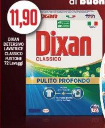 Supermercati Piccolo DIXAN DETERSIVO LAVATRICE CLASSICO FUSTONE 72 Lavaggi offerta