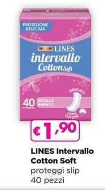 Acqua & Sapone LINES Intervallo Cotton Soft proteggi slip 40 pezzi offerta