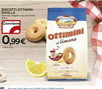 Coop Divella Biscotti offerta