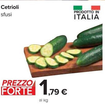 Carrefour Cetrioli sfusi offerta