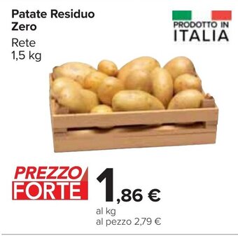 Carrefour Patate Residuo Zero Rete 1,5 kg offerta