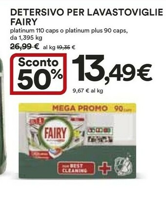 Coop Fairy Detersivo lavastoviglie offerta