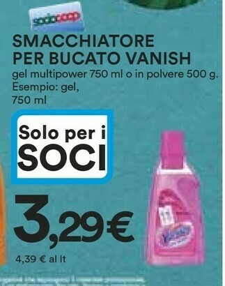 Coop Vanish Smacchiatore offerta