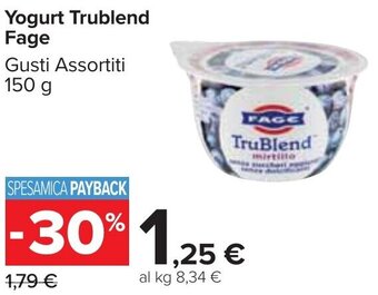 Carrefour Yogurt Trublend Fage Gusti Assortiti 150g offerta