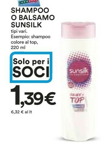 Coop Sunsilk Shampoo offerta