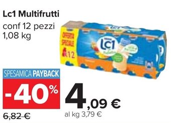 Carrefour Lc1 Multifrutti conf 12 pezzi 1,08 kg offerta