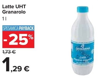 Carrefour Latte UHT Granarolo 1 l offerta