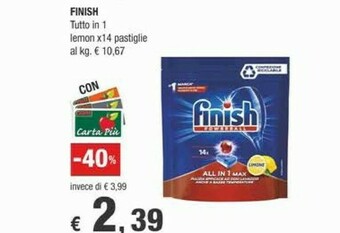 Crai Finish Detersivo lavastoviglie offerta