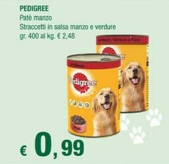 Crai Pedigree Cibo per cani offerta