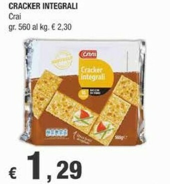 Crai Crackers offerta