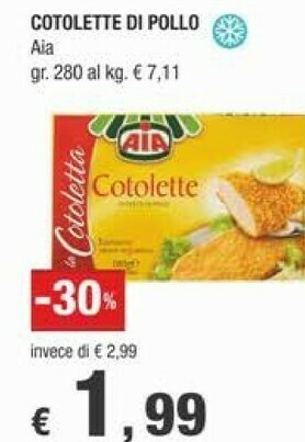 Crai Aia Cotolette di pollo offerta