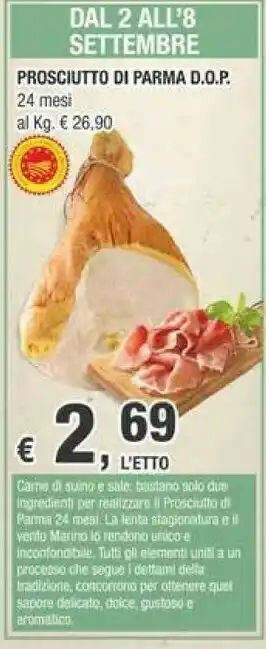 Crai Marino Prosciutto di Parma offerta