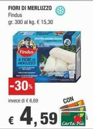Crai Findus Filetti di merluzzo offerta