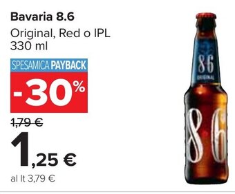 Carrefour Bavaria 8.6 Original, Red o IPL 330 ml offerta