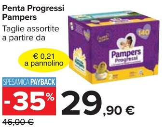 Carrefour Penta Progressi Pampers Taglie assortite a partire da offerta