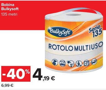 Carrefour Bobina Bulkysoft 135 metri offerta