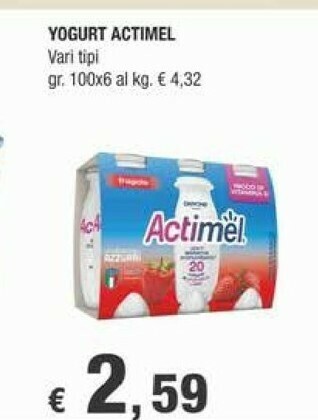 Crai Actimel Actimel offerta