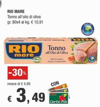 Crai Rio Mare Tonno Rio mare offerta