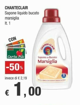 Crai Chanteclair Detersivo lavatrice offerta
