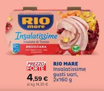 Carrefour RIO MARE Insalatissime gusti vari, 2x160 g offerta