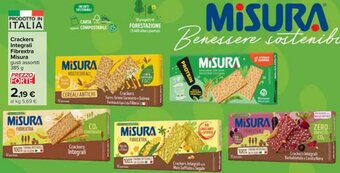 Carrefour Crackers Integrali Fibrextra Misura gusti assortiti 385 g offerta