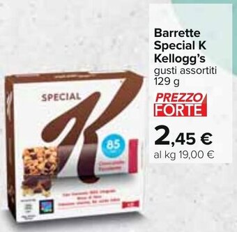 Carrefour Barrette Special K Kellogg's gusti assortiti 129 g offerta