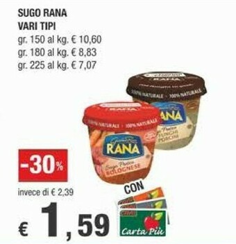 Crai Rana Pesto offerta